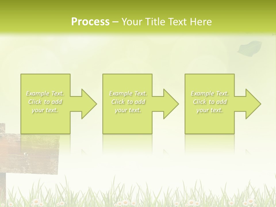 A Wooden Bench Sitting In The Middle Of A Field PowerPoint Template