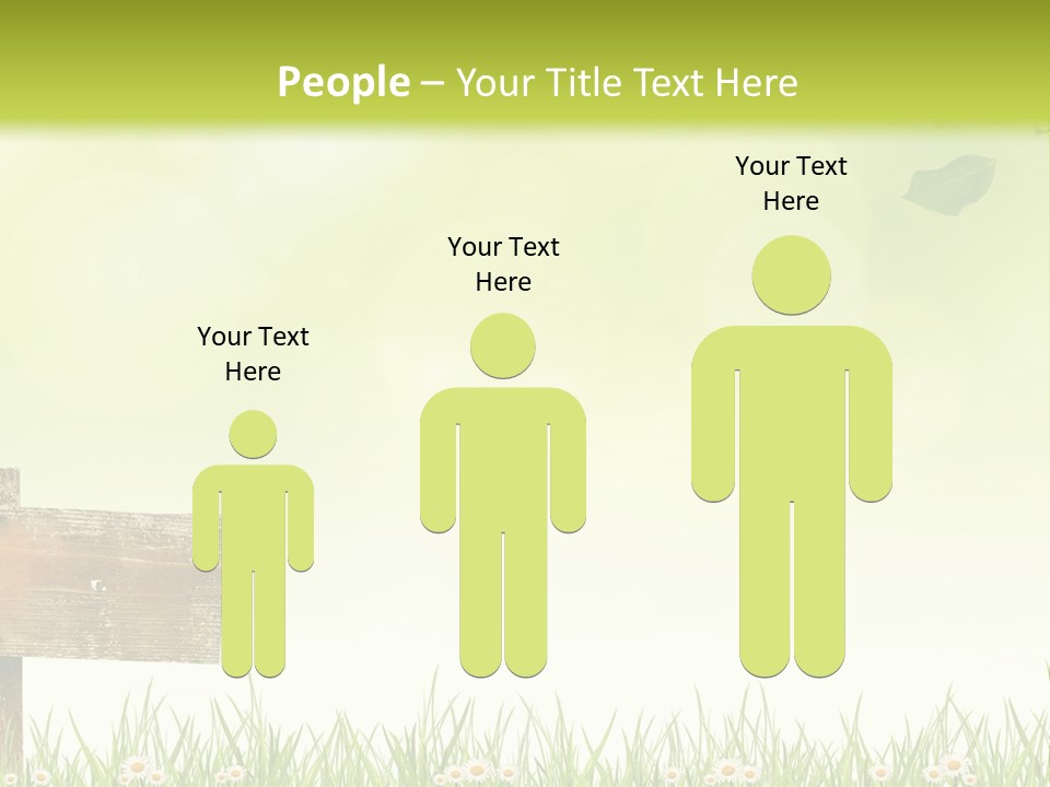 A Wooden Bench Sitting In The Middle Of A Field PowerPoint Template