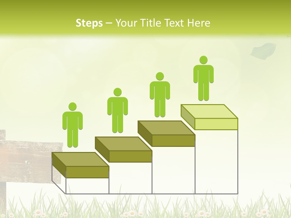 A Wooden Bench Sitting In The Middle Of A Field PowerPoint Template