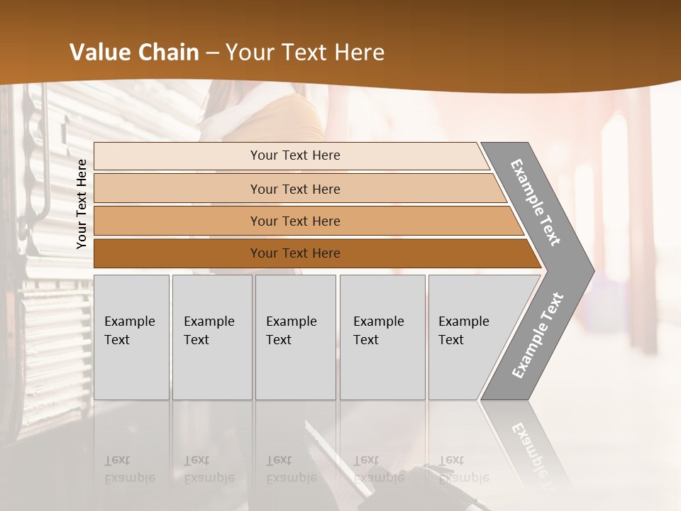Train Station Suitcase Smiling PowerPoint Template