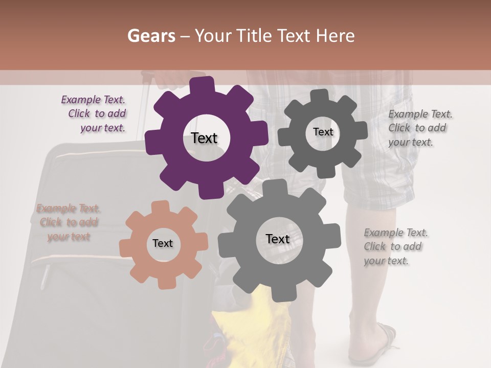 Eile Sandalen Hintergrund PowerPoint Template