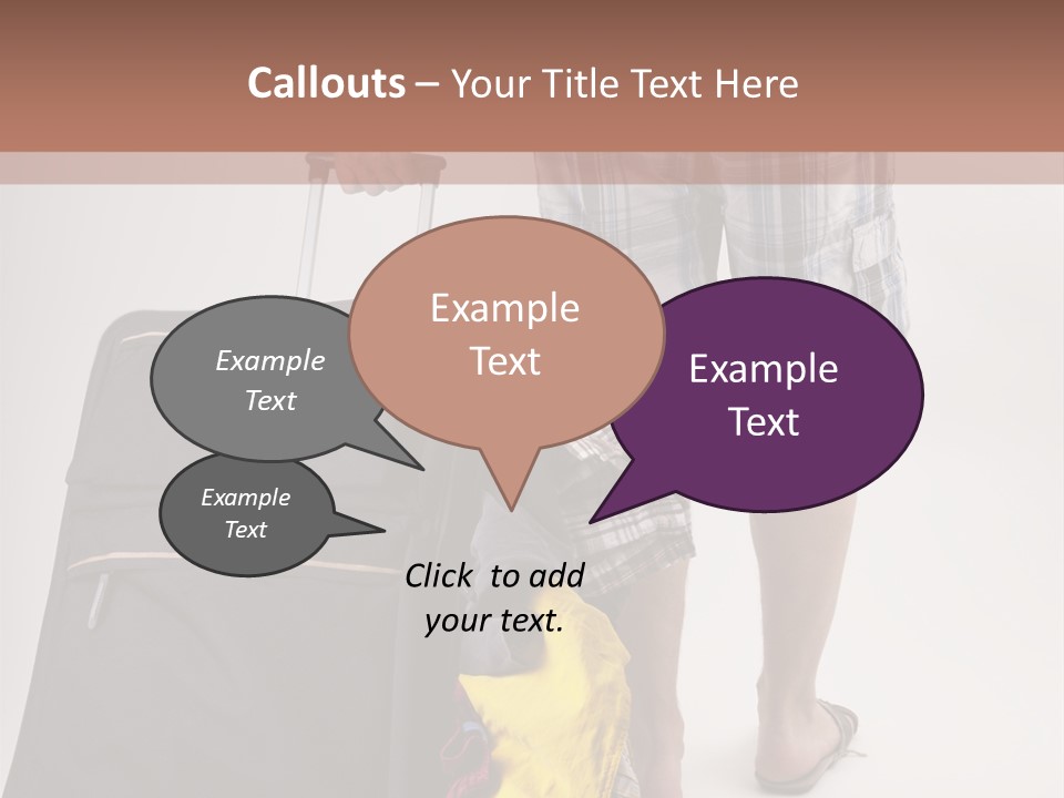 Eile Sandalen Hintergrund PowerPoint Template