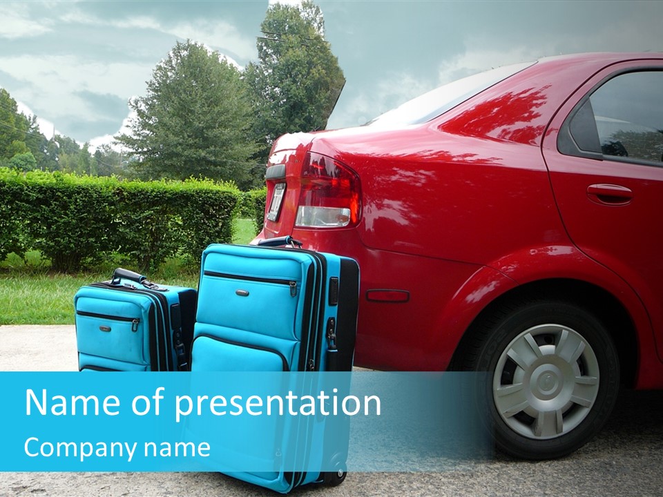 Packing Hedges Transportation PowerPoint Template