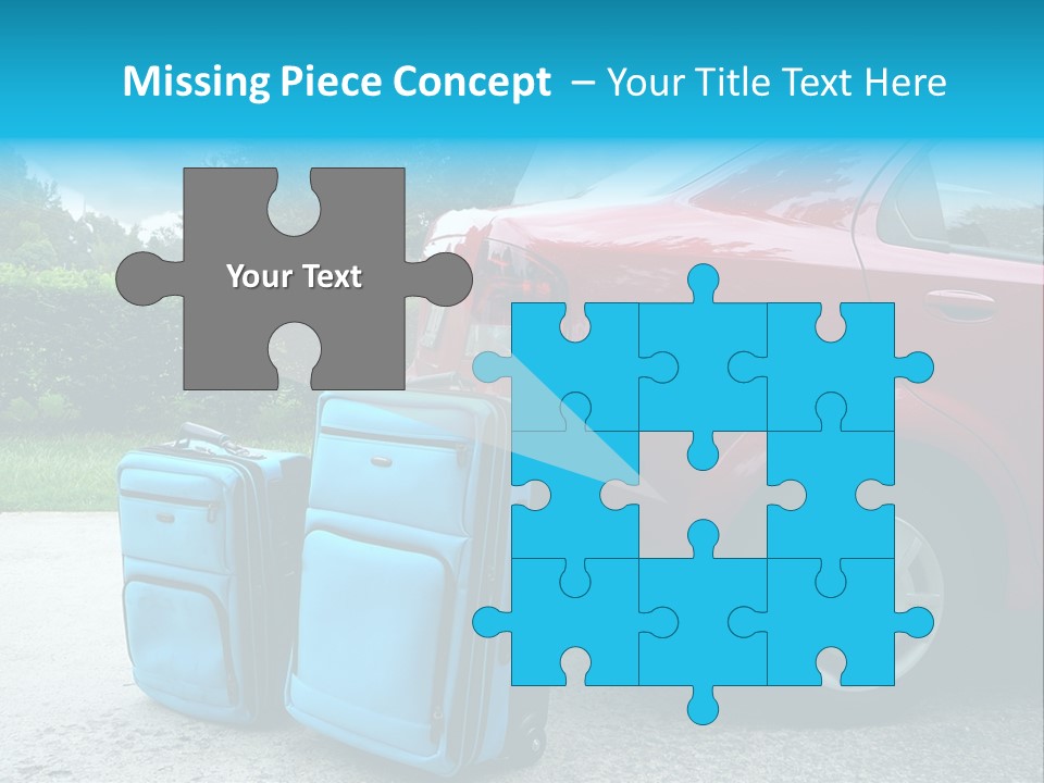 Packing Hedges Transportation PowerPoint Template