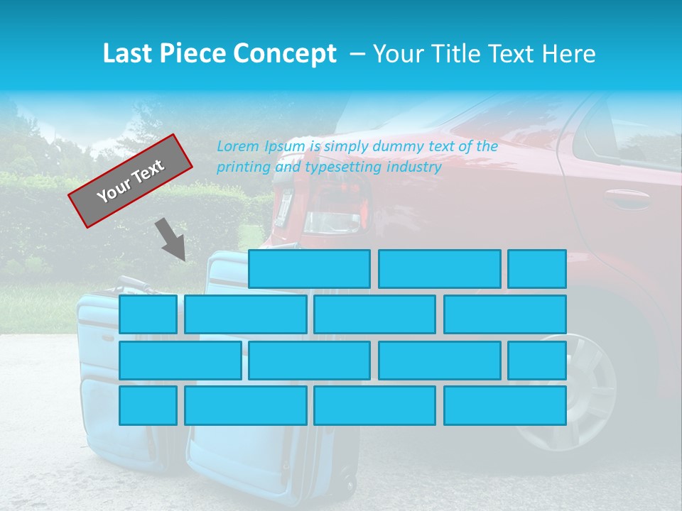 Packing Hedges Transportation PowerPoint Template