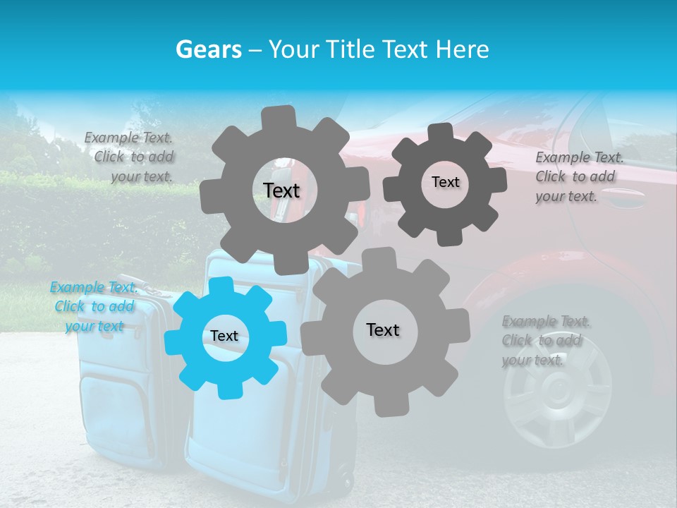 Packing Hedges Transportation PowerPoint Template
