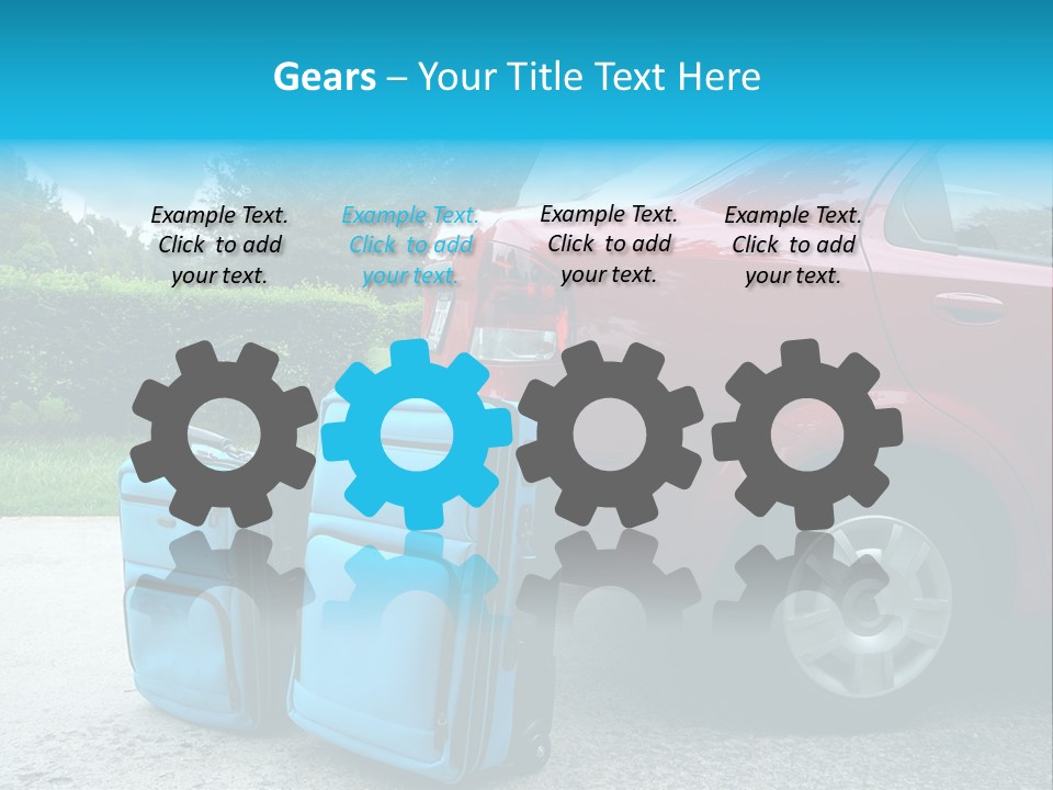 Packing Hedges Transportation PowerPoint Template