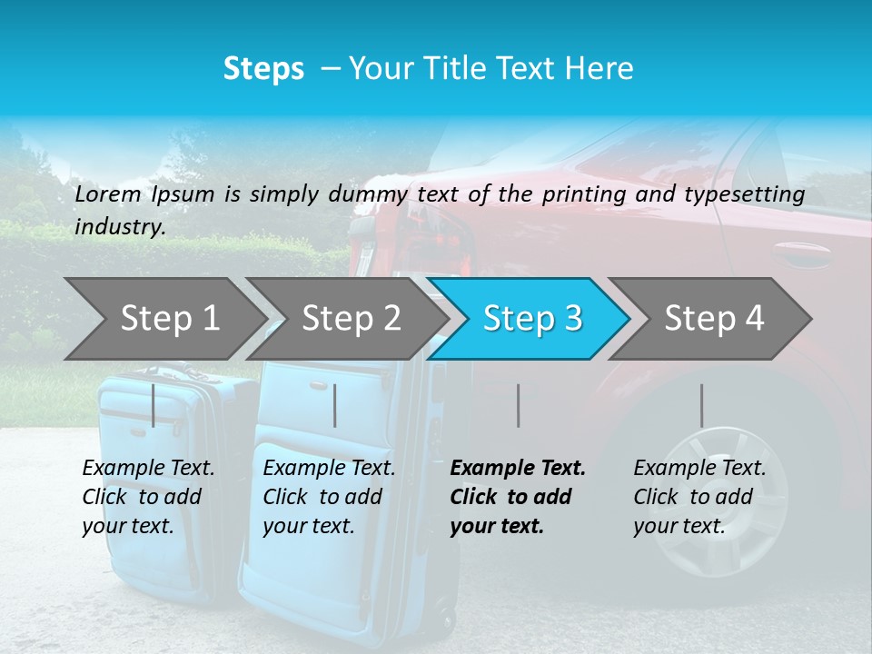 Packing Hedges Transportation PowerPoint Template