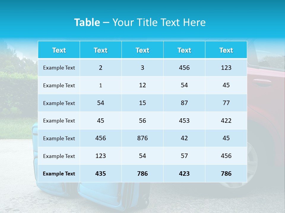Packing Hedges Transportation PowerPoint Template