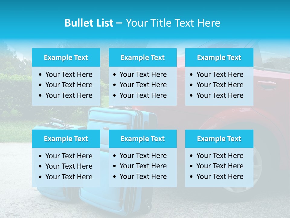 Packing Hedges Transportation PowerPoint Template