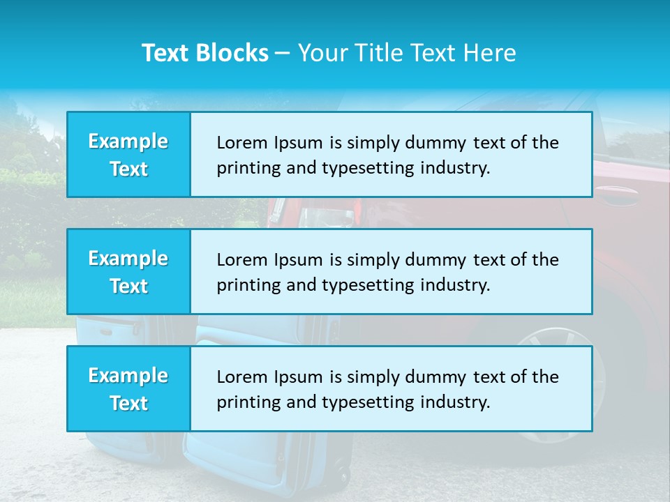 Packing Hedges Transportation PowerPoint Template