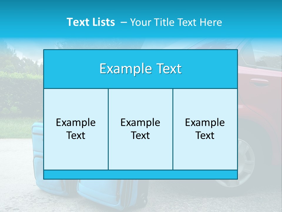 Packing Hedges Transportation PowerPoint Template