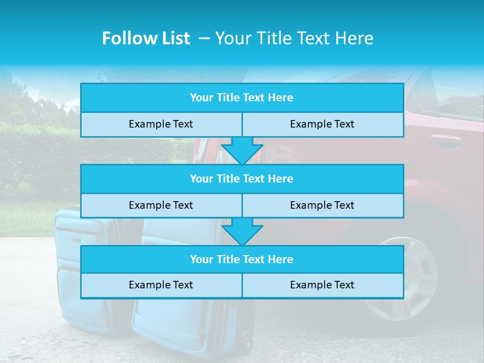 Packing Hedges Transportation PowerPoint Template