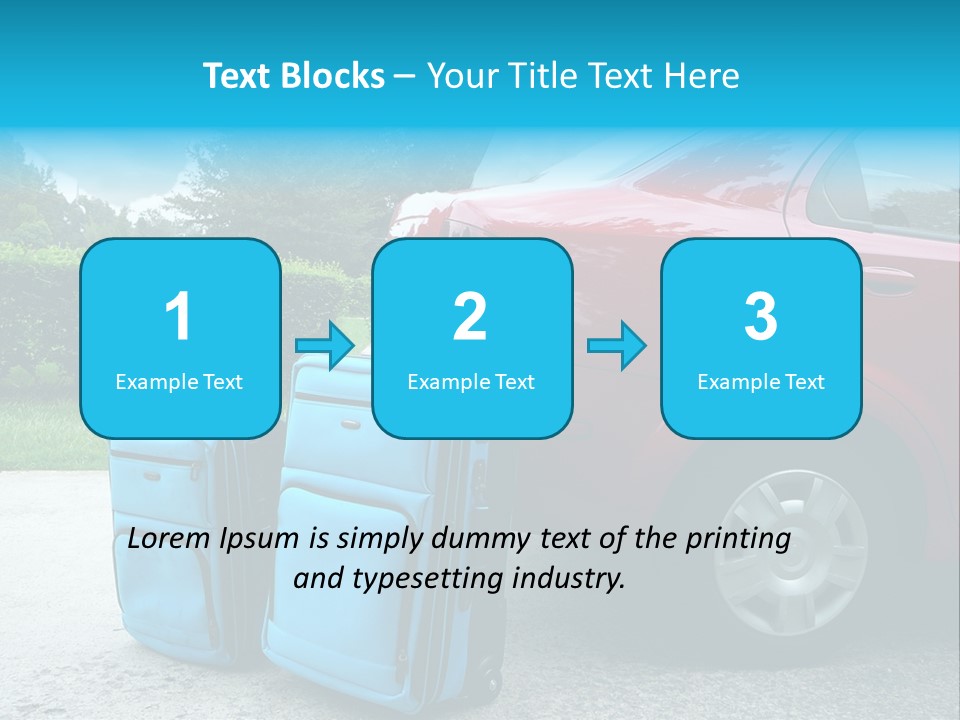 Packing Hedges Transportation PowerPoint Template