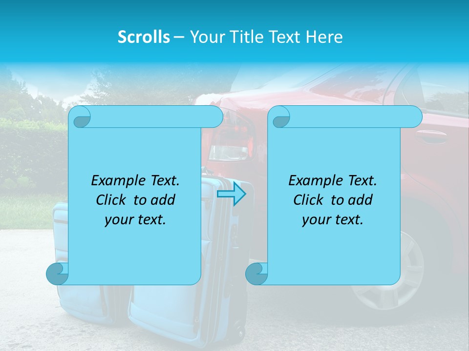 Packing Hedges Transportation PowerPoint Template