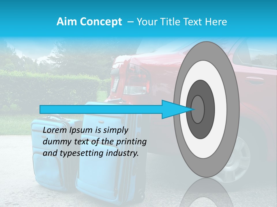 Packing Hedges Transportation PowerPoint Template