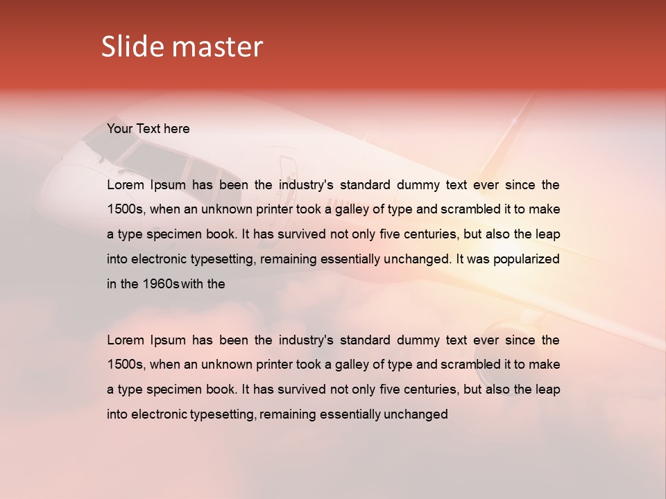 Tourism Big Wings PowerPoint Template