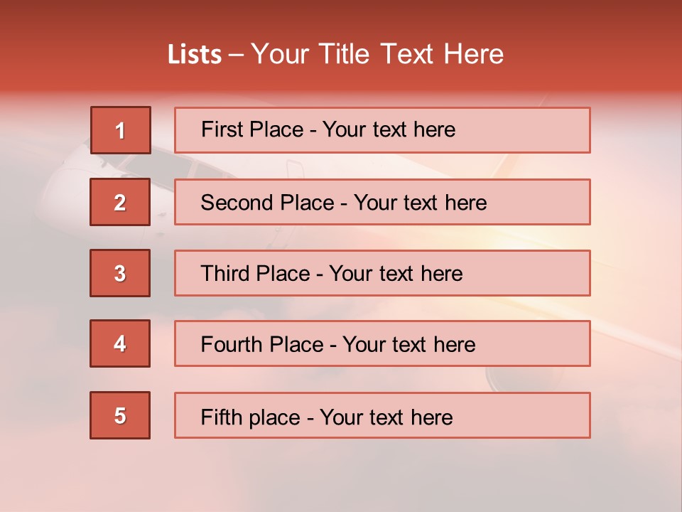 Tourism Big Wings PowerPoint Template