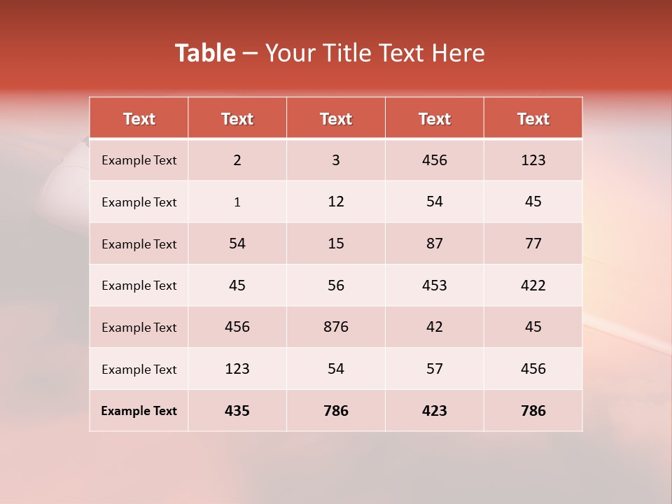 Tourism Big Wings PowerPoint Template