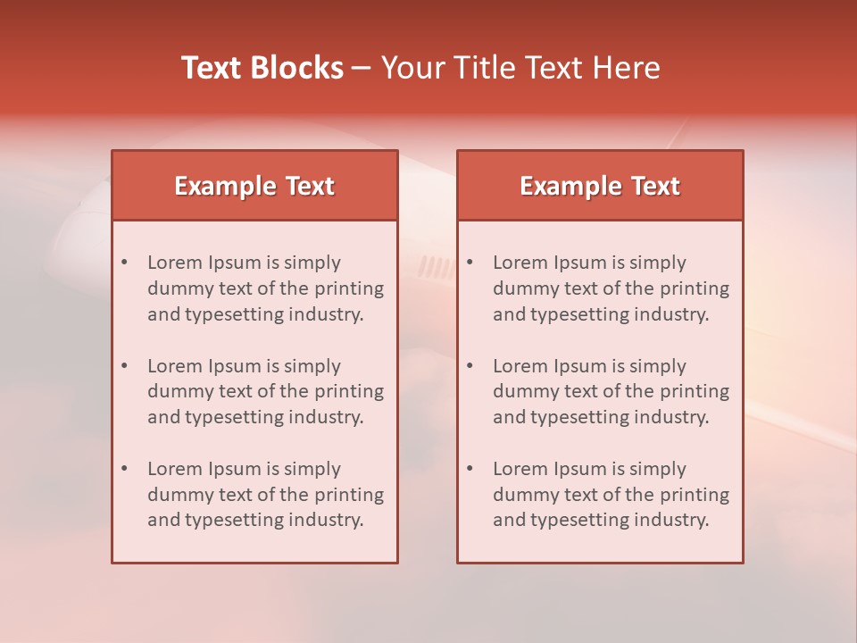 Tourism Big Wings PowerPoint Template