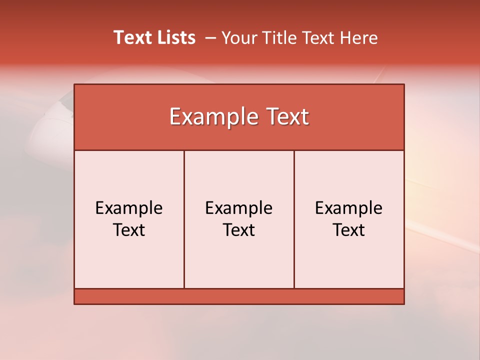 Tourism Big Wings PowerPoint Template