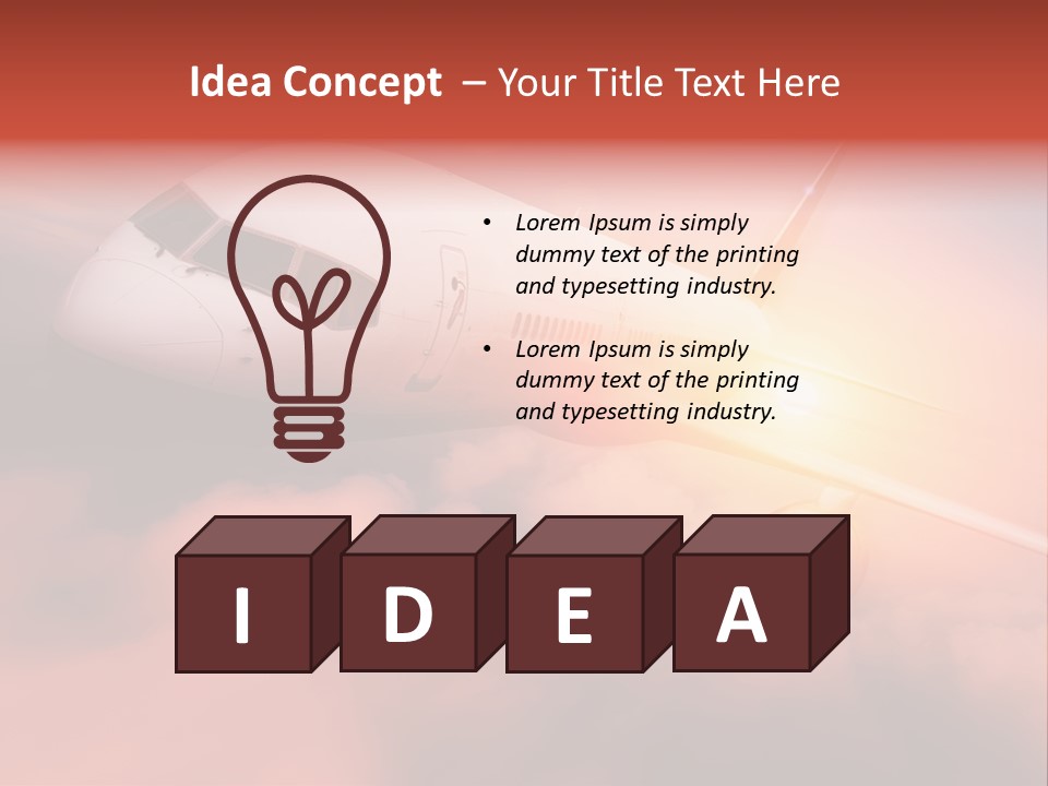 Tourism Big Wings PowerPoint Template