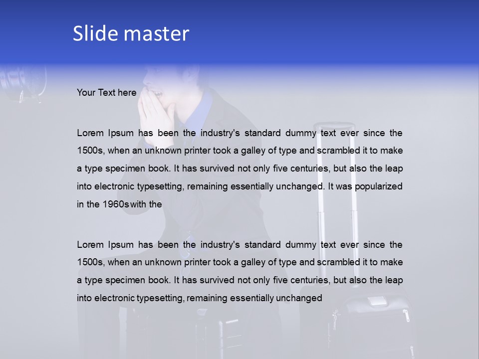 Uhr Modern Urlaub PowerPoint Template