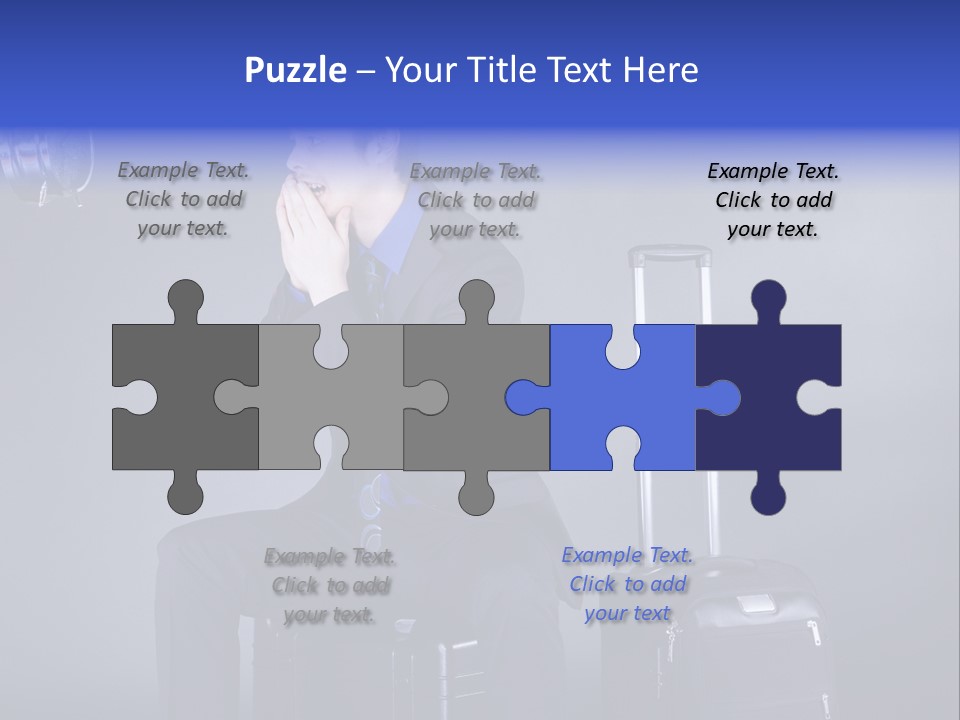 Uhr Modern Urlaub PowerPoint Template