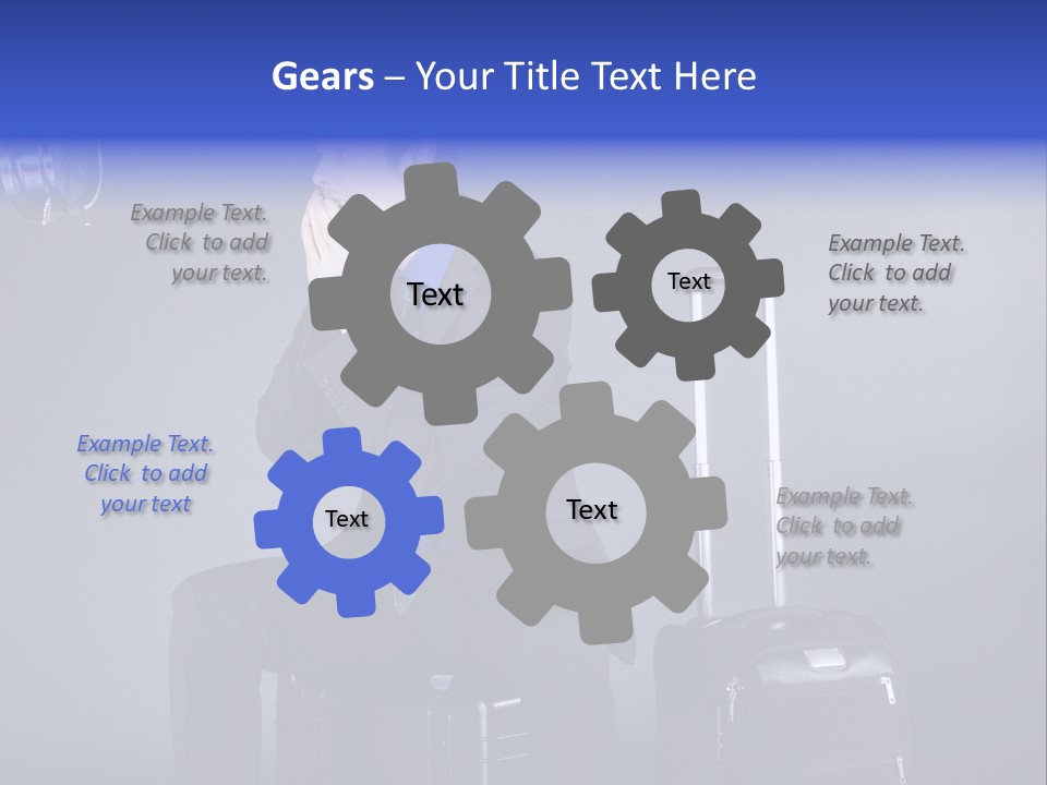 Uhr Modern Urlaub PowerPoint Template