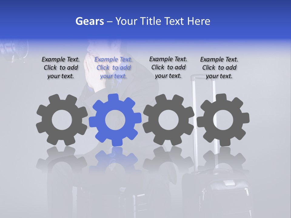 Uhr Modern Urlaub PowerPoint Template