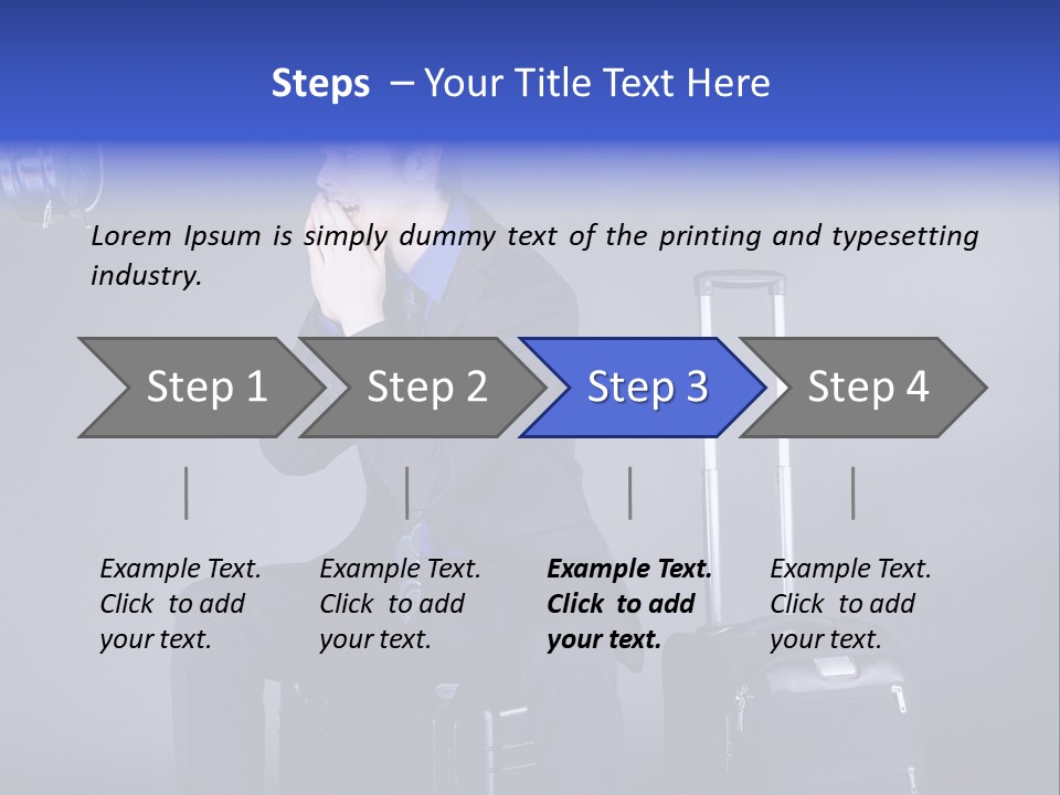 Uhr Modern Urlaub PowerPoint Template