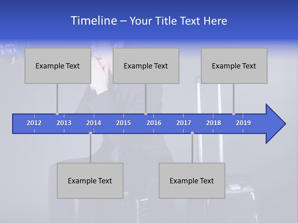 Uhr Modern Urlaub PowerPoint Template