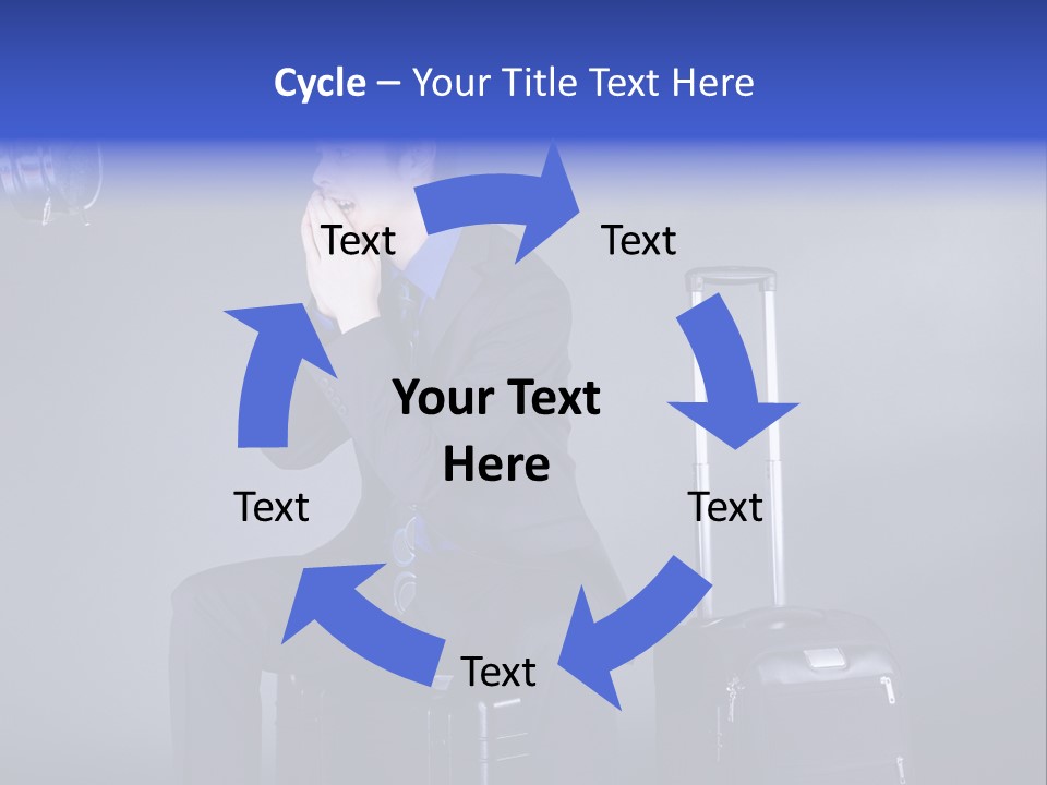 Uhr Modern Urlaub PowerPoint Template