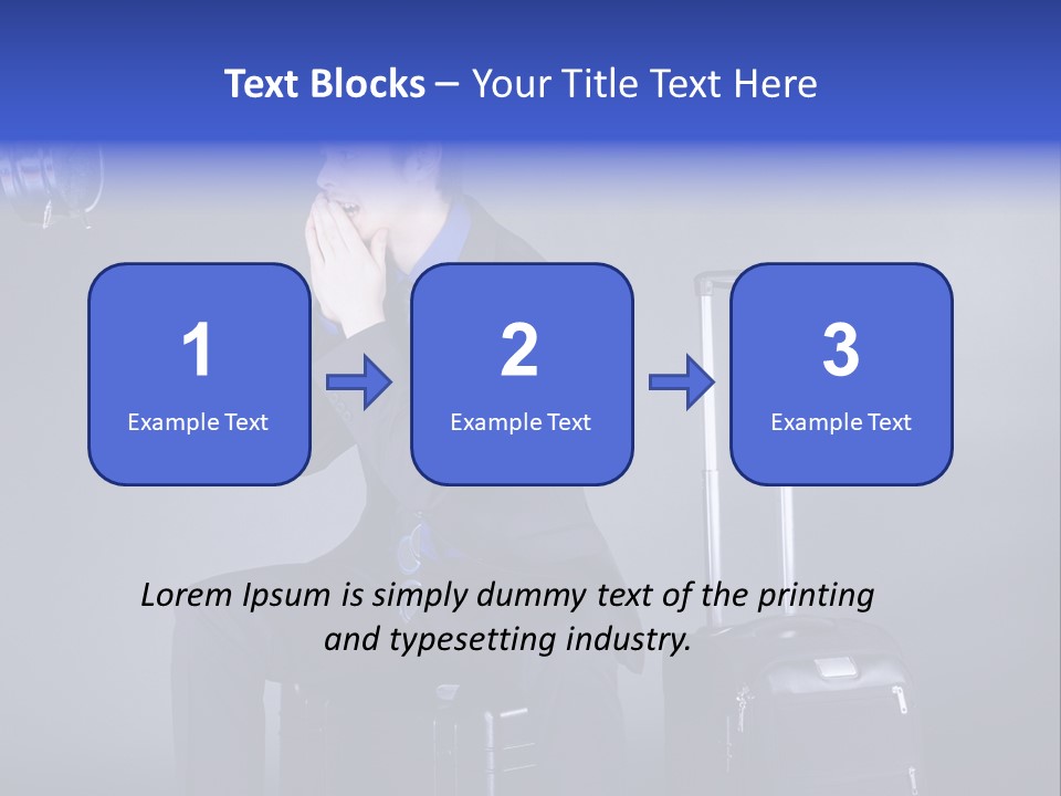 Uhr Modern Urlaub PowerPoint Template