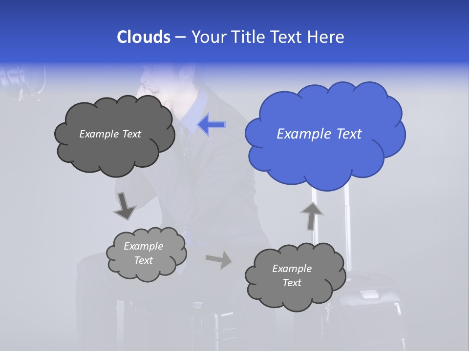 Uhr Modern Urlaub PowerPoint Template