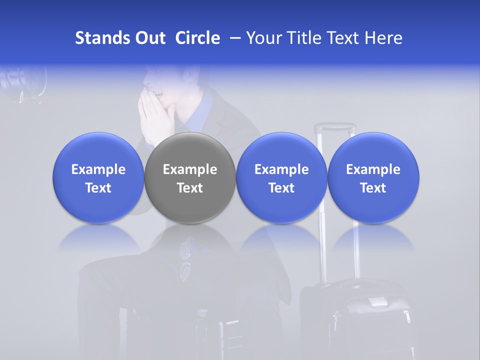 Uhr Modern Urlaub PowerPoint Template