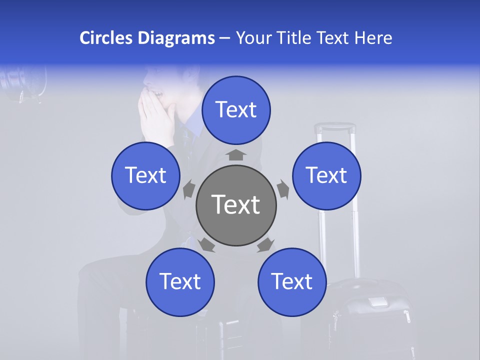 Uhr Modern Urlaub PowerPoint Template