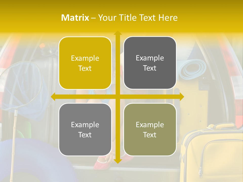 Kid Car Girl PowerPoint Template