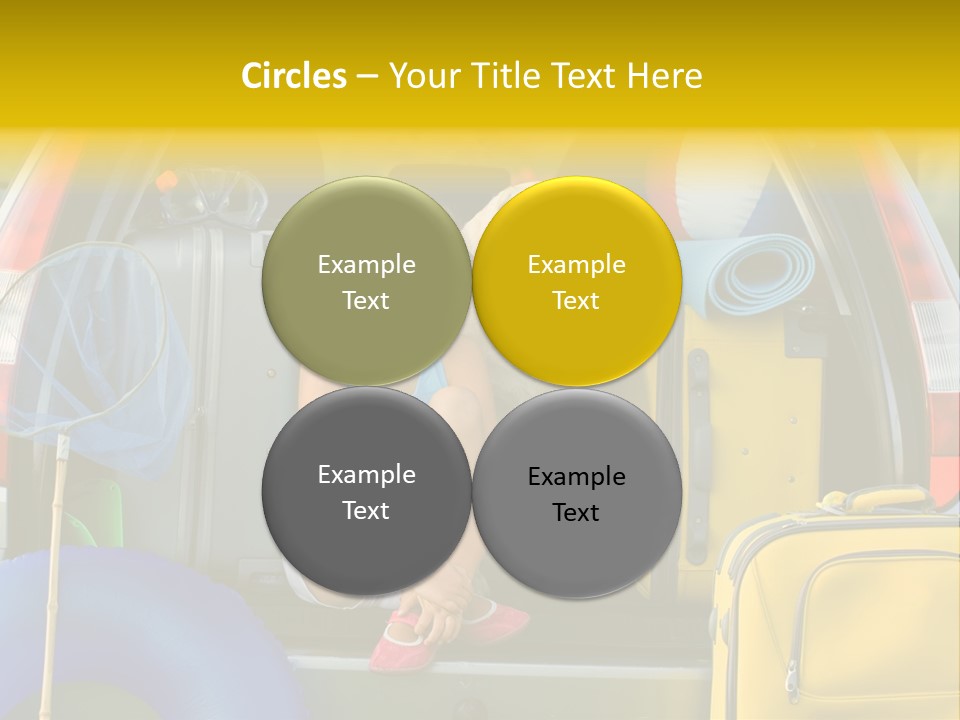 Kid Car Girl PowerPoint Template