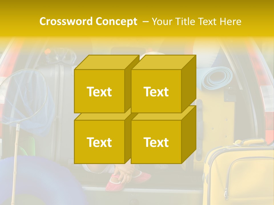 Kid Car Girl PowerPoint Template