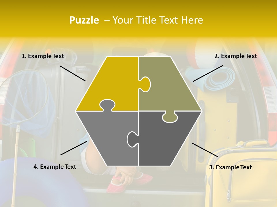 Kid Car Girl PowerPoint Template