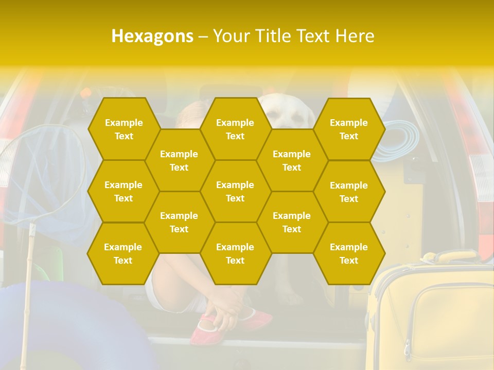 Kid Car Girl PowerPoint Template