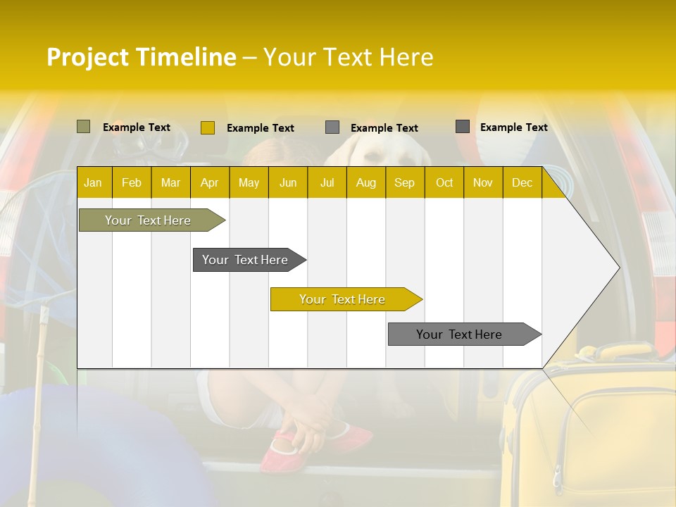 Kid Car Girl PowerPoint Template