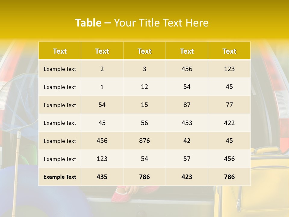 Kid Car Girl PowerPoint Template