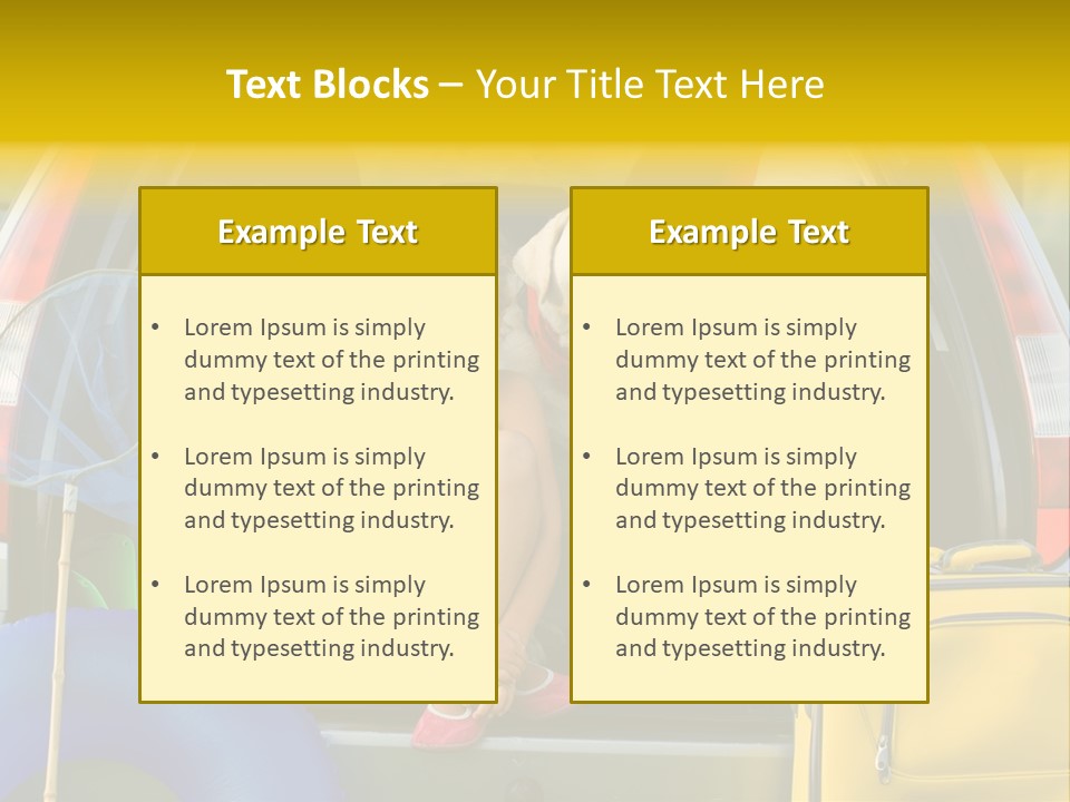 Kid Car Girl PowerPoint Template