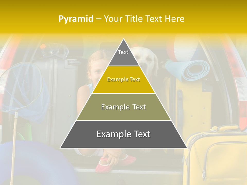 Kid Car Girl PowerPoint Template