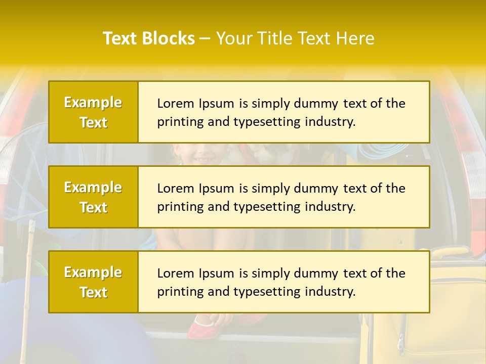 Kid Car Girl PowerPoint Template