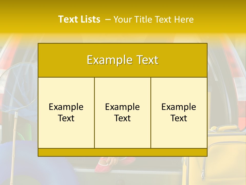 Kid Car Girl PowerPoint Template