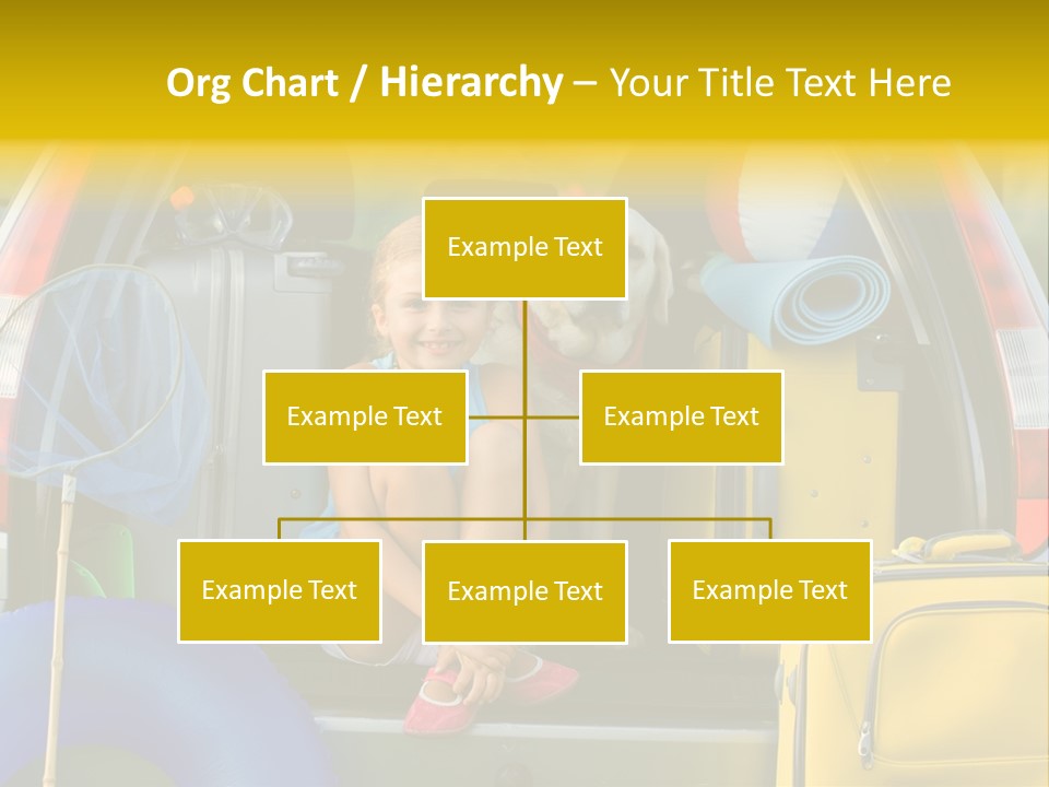 Kid Car Girl PowerPoint Template