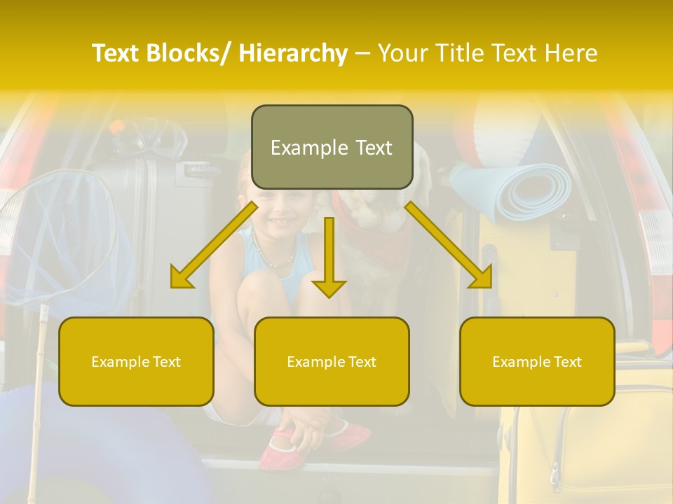 Kid Car Girl PowerPoint Template